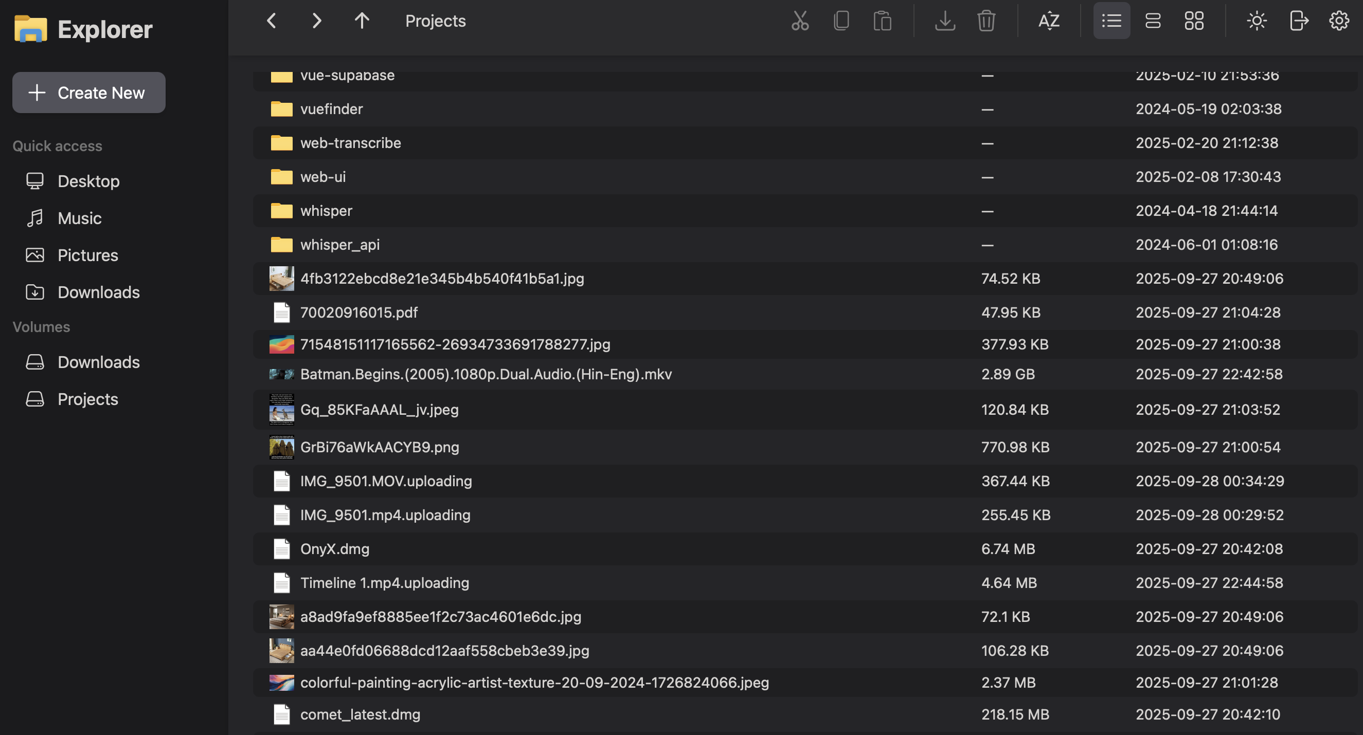 Previews, metadata, uploads, and search